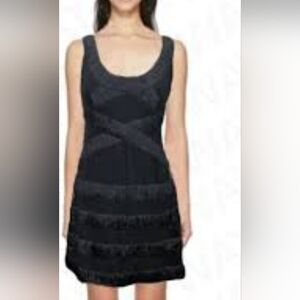 Yoana Baraschi black silk mesh dress 4